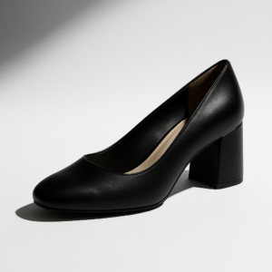 Classic Black Block Heel