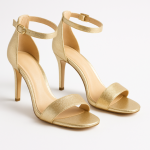 Golden Shine Party Heels